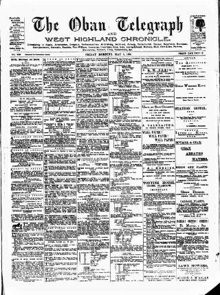cover page of Oban Telegraph and West Highland Chronicle published on May 2, 1890