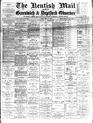 cover page of Greenwich and Deptford Observer published on June 18, 1897