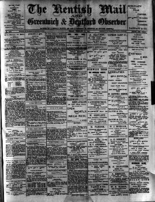cover page of Greenwich and Deptford Observer published on February 2, 1906