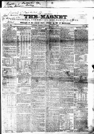 cover page of Magnet (London) published on May 2, 1842