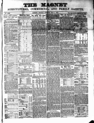 cover page of Magnet (London) published on May 4, 1874