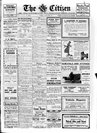 cover page of Citizen (Letchworth) published on June 18, 1915