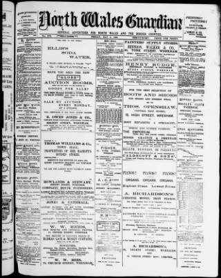 cover page of Wrexham Guardian and Denbighshire and Flintshire Advertiser published on May 4, 1900