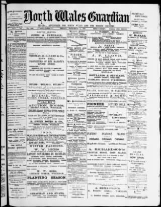 cover page of Wrexham Guardian and Denbighshire and Flintshire Advertiser published on November 2, 1900