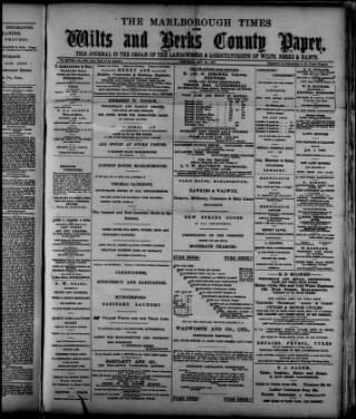 cover page of Marlborough Times published on May 4, 1907