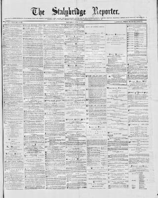 cover page of Stalybridge Reporter published on May 4, 1878