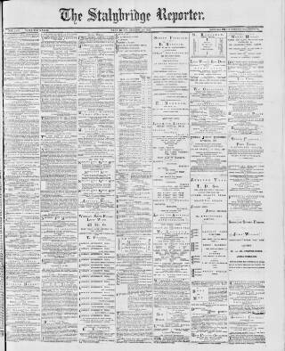 cover page of Stalybridge Reporter published on March 19, 1887