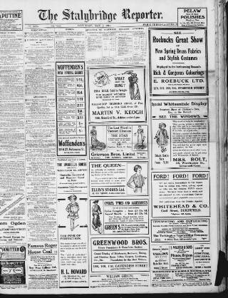 cover page of Stalybridge Reporter published on May 2, 1914