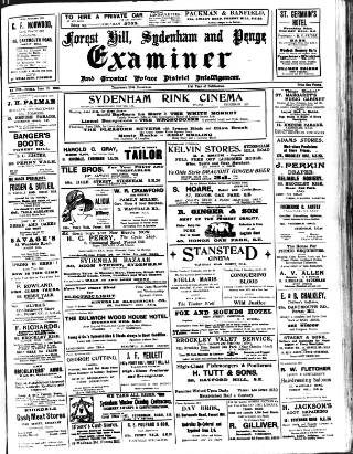 cover page of Forest Hill & Sydenham Examiner published on June 18, 1926