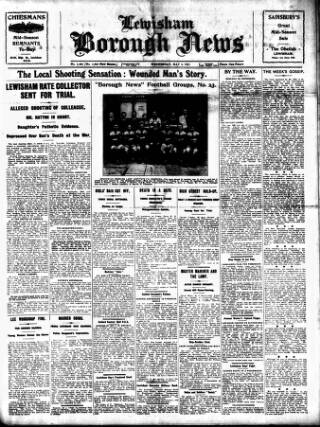 cover page of Lewisham Borough News published on May 4, 1921