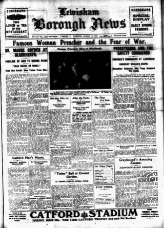 cover page of Lewisham Borough News published on March 19, 1935