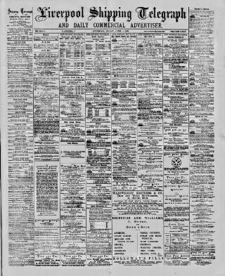 cover page of Liverpool Shipping Telegraph and Daily Commercial Advertiser published on April 4, 1890
