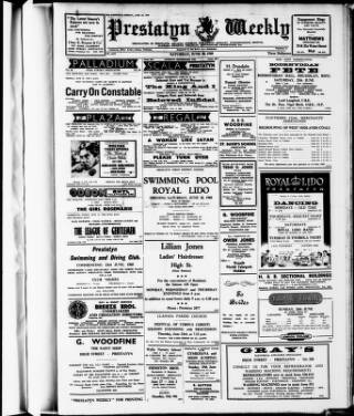 cover page of Prestatyn Weekly published on June 18, 1960