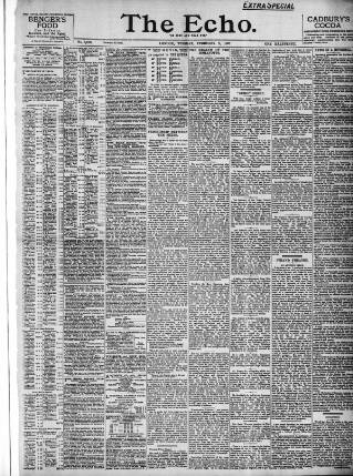 cover page of Echo (London) published on February 2, 1897