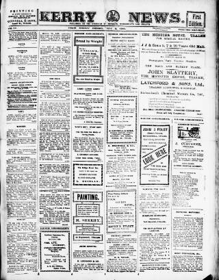 cover page of Kerry News published on May 2, 1910