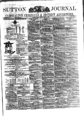 cover page of Sutton Journal published on May 4, 1876