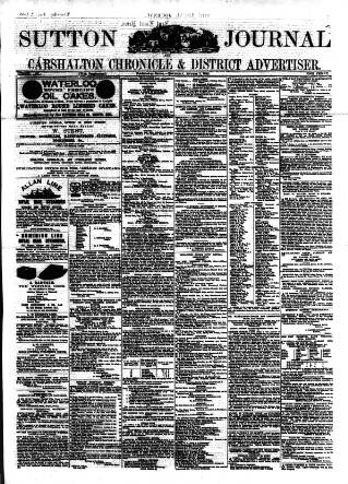 cover page of Sutton Journal published on August 2, 1888
