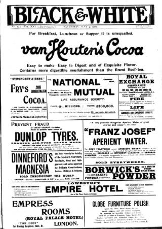 cover page of Black & White published on May 4, 1901