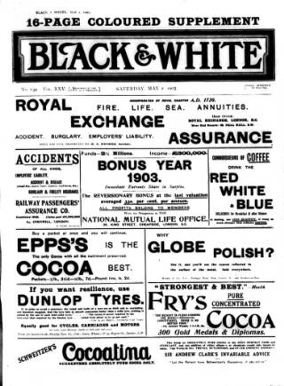 cover page of Black & White published on May 2, 1903