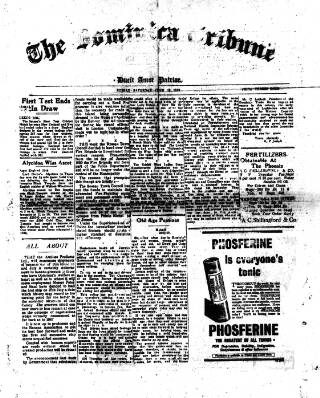 cover page of Dominica Tribune published on June 18, 1949