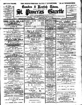 cover page of St. Pancras Gazette published on February 2, 1901