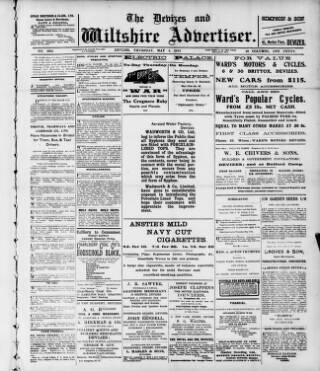 cover page of Devizes and Wilts Advertiser published on May 4, 1916
