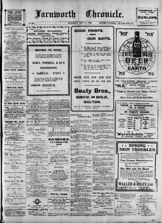 cover page of Farnworth Chronicle published on May 2, 1908