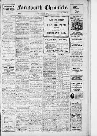 cover page of Farnworth Chronicle published on May 4, 1917