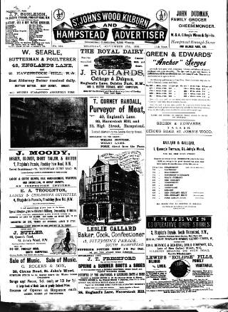 cover page of Hampstead News published on September 17, 1891