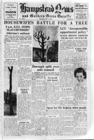 cover page of Hampstead News published on May 4, 1950