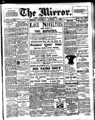 cover page of Mirror (Trinidad & Tobago) published on November 2, 1910