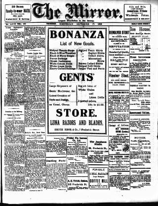 cover page of Mirror (Trinidad & Tobago) published on September 17, 1913