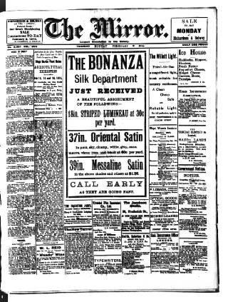 cover page of Mirror (Trinidad & Tobago) published on February 2, 1914
