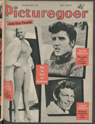 cover page of Picturegoer published on August 2, 1958
