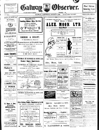 cover page of Galway Observer published on August 2, 1930