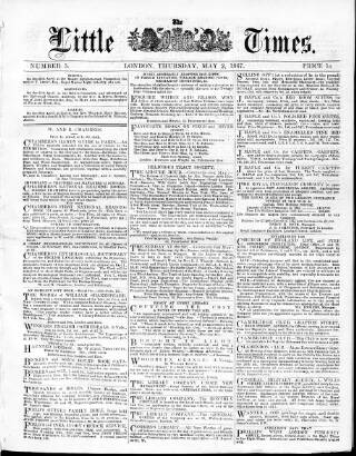 cover page of Little Times published on May 2, 1867