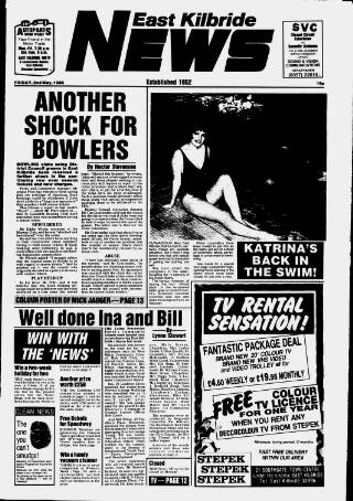 cover page of East Kilbride News published on May 2, 1986