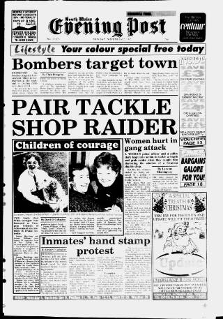 cover page of South Wales Daily Post published on November 2, 1992