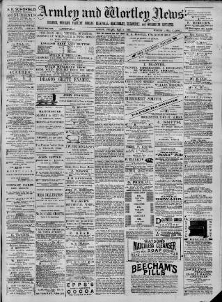 cover page of Armley and Wortley News published on May 4, 1894
