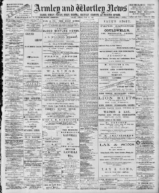 cover page of Armley and Wortley News published on June 23, 1899
