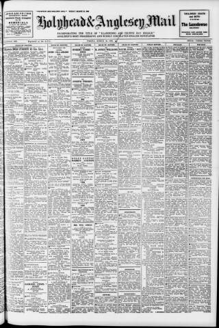 cover page of Holyhead Mail and Anglesey Herald published on March 19, 1948