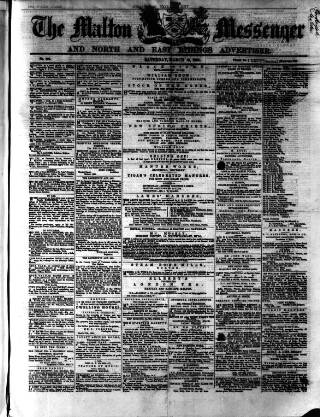 cover page of Malton Messenger published on March 19, 1864