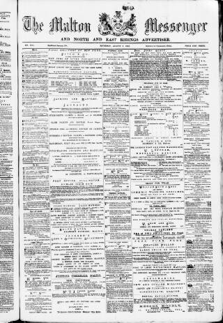 cover page of Malton Messenger published on August 2, 1884