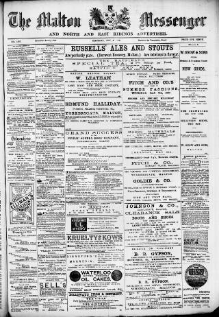 cover page of Malton Messenger published on May 4, 1889