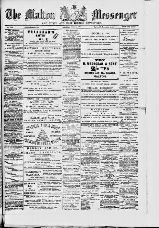 cover page of Malton Messenger published on June 18, 1892