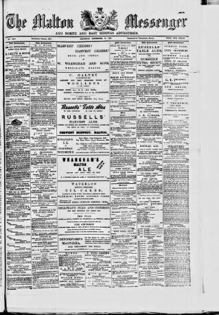 cover page of Malton Messenger published on September 17, 1892