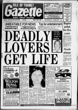 cover page of Isle of Thanet Gazette published on May 4, 1990