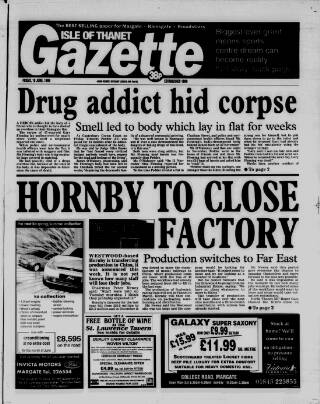 cover page of Isle of Thanet Gazette published on June 18, 1999