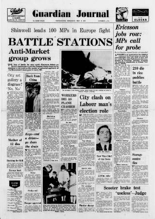 cover page of Nottingham Guardian published on May 4, 1967