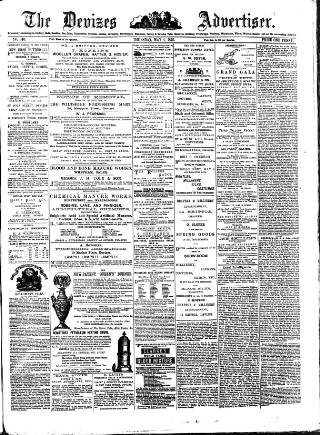 cover page of Devizes and Wilts Advertiser published on May 4, 1876